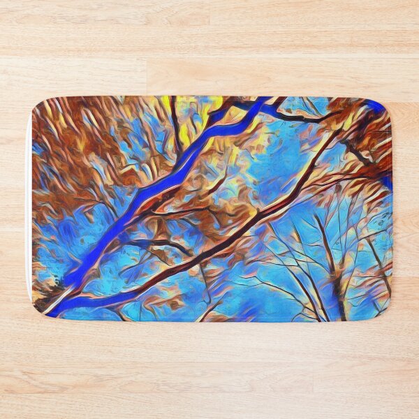 Item preview, GALATHI Tree Tops Blue - Trees designed and sold by Galathi Designs.