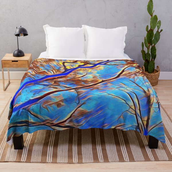 Item preview, GALATHI Tree Tops Blue - Trees designed and sold by Galathi Designs.