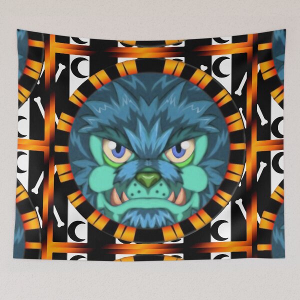 Item preview, Halloween Head - WolfPack - Blue Moon designed and sold by DuskWingArts.