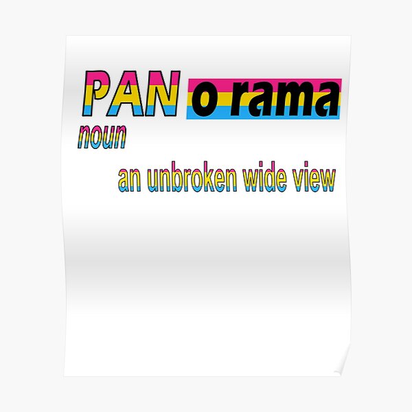 "PAN o rama a suiting definition for PANs and the pride movement
