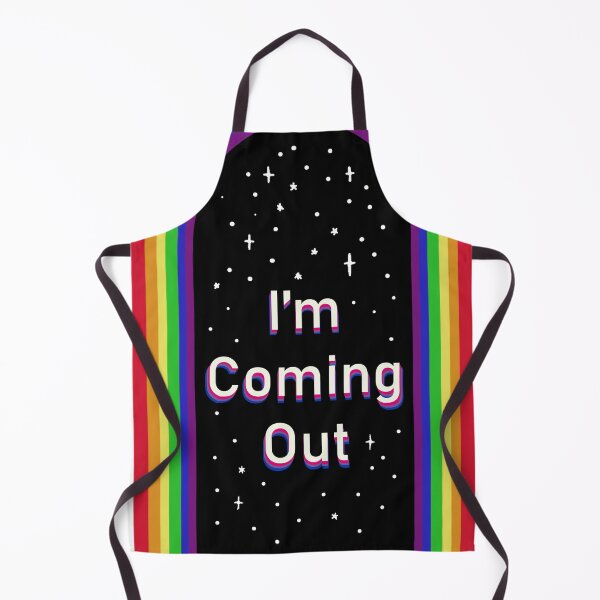 Item preview, I'm coming out bisexual design with starry night sky background designed and sold by AmpawPawp.