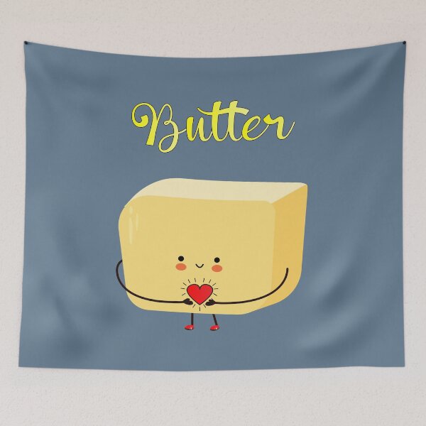 Item preview, cute little butter holding heart cartoon designed and sold by Babastyle.