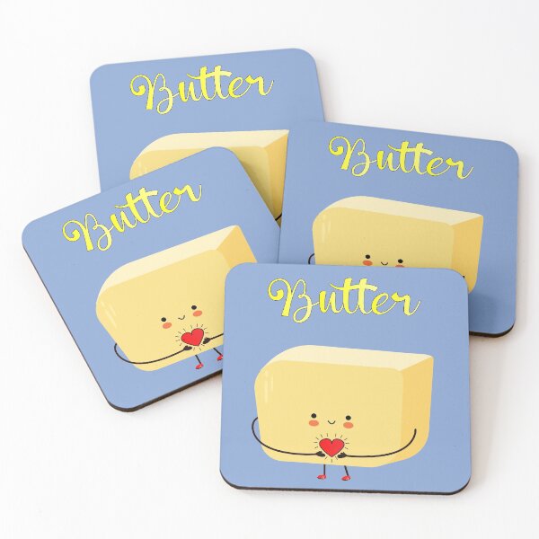 Item preview, cute little butter holding heart cartoon designed and sold by Babastyle.