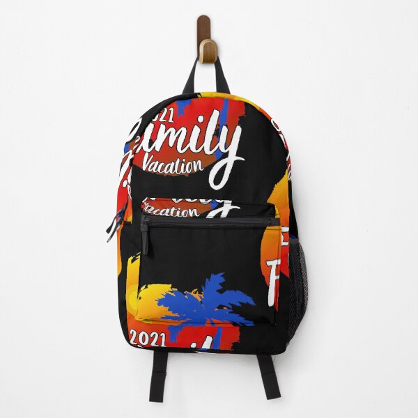 Item preview, Family Vacation 2021 Red and Yellow Beach Sunset and Coconut Tree 2 designed and sold by MyPrintCharming.