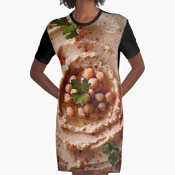 Hummus Graphic T-Shirt Dress