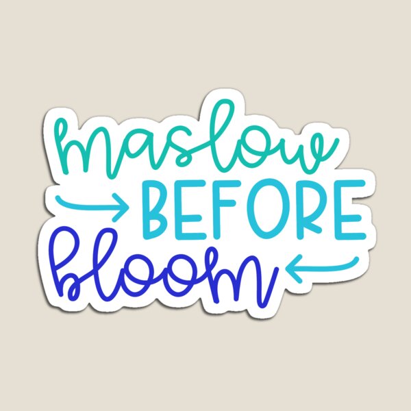 Item preview, Maslow Before Bloom designed and sold by schoolpsychlife.