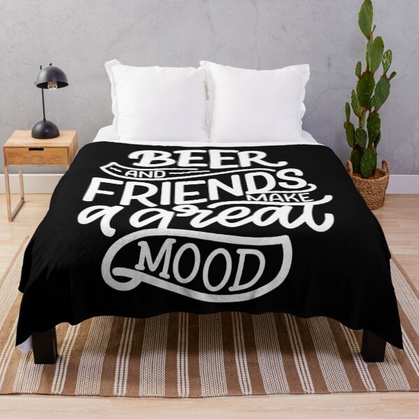Item preview, Beer and Friends Make a Great Mood | Funny quote designed and sold by City Nite.