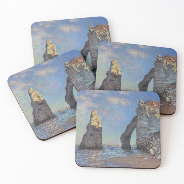 Item preview, The Cliffs At Etretat Painting By Claude Monet  designed and sold by JDesigningMO.