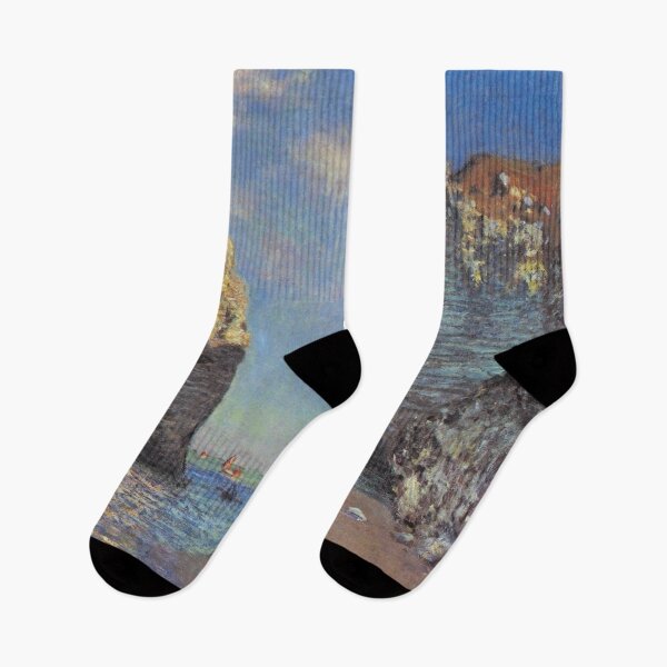 Item preview, The Cliffs At Etretat Painting By Claude Monet  designed and sold by JDesigningMO.