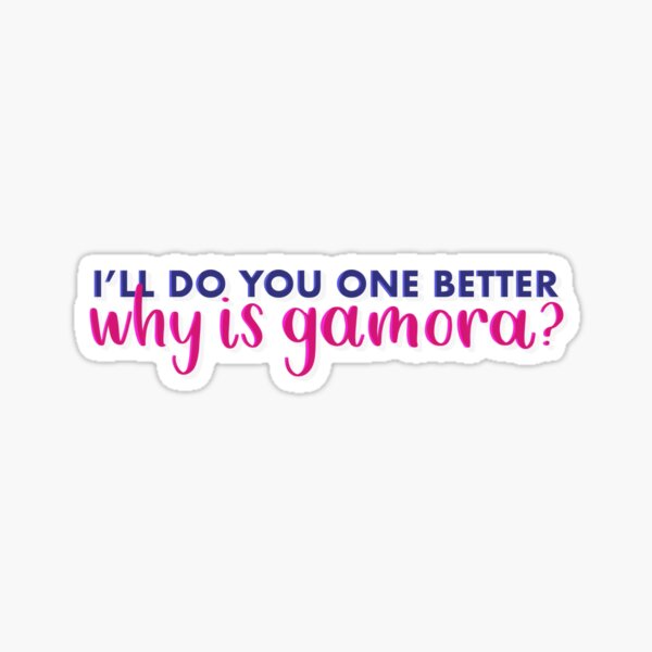 Item preview, Why Is Gamora? Drax Quote designed and sold by designbynat.