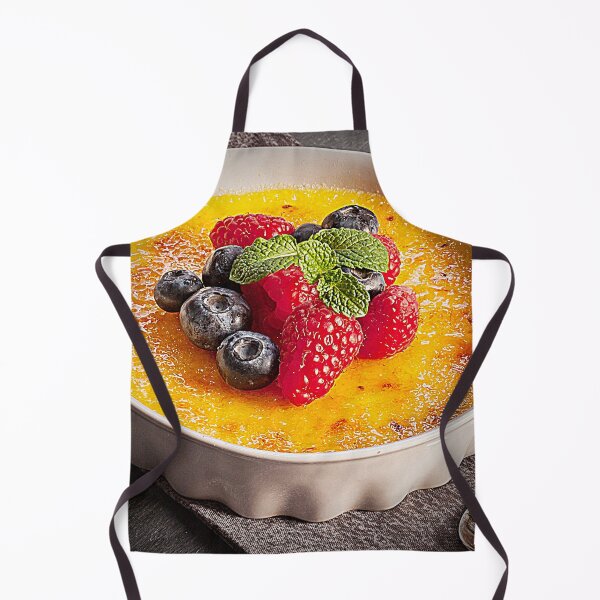 Item preview, Creamy Creme Brulee with Raspberries, Blueberries, and Mint designed and sold by NerdyByDesign.