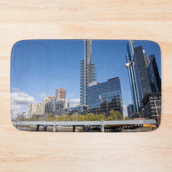 Item preview, Melbourne Southbank and Eureka tower near Yarra river designed and sold by Martin Berry Photography.