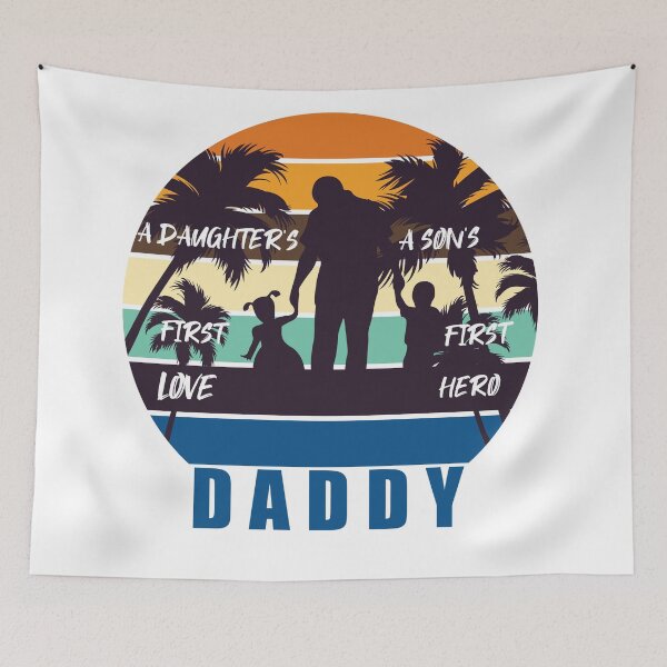 Item preview, Dad A Son's First Hero A Daughter's First Love T-SHIRT designed and sold by Artezia.