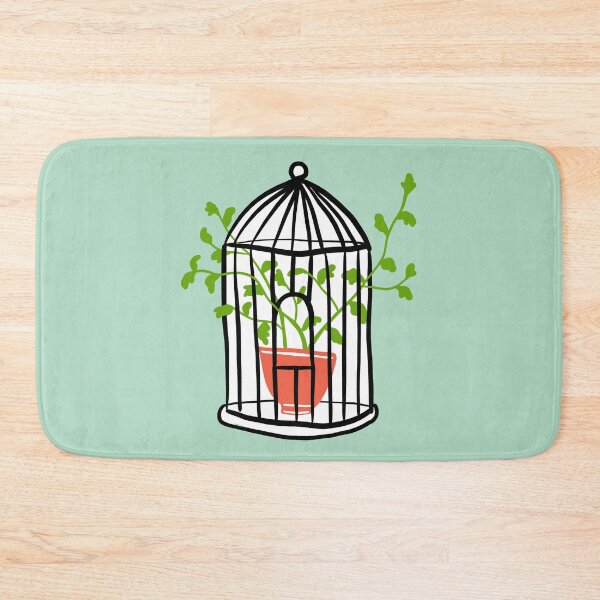 Item preview, Plant cage illustration print green designed and sold by valdegilde.