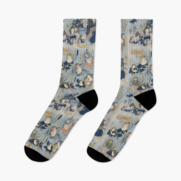 Item preview, Famous heroes of the Kabuki stage played by Frogs - Utagawa Kuniyoshi designed and sold by NineVi.