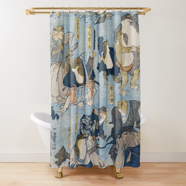 Samurai Frogs by Utagawa Kuniyoshi Shower Curtain - Home Decor Shower  Curtains, Tapestry and More at