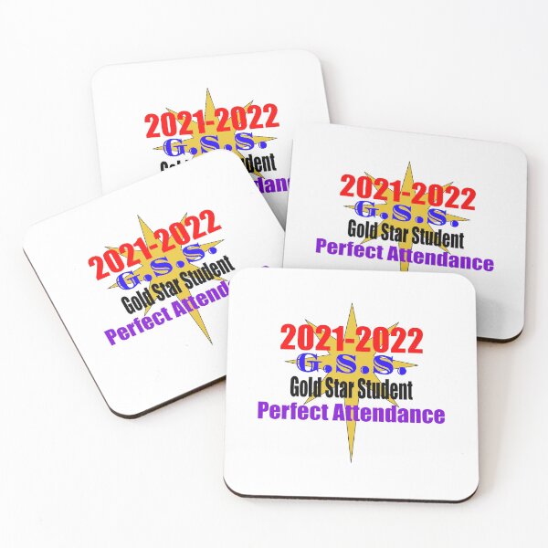 Item preview, Gold Star Student Perfect Attendance 2021-2022 designed and sold by TJHstudio.