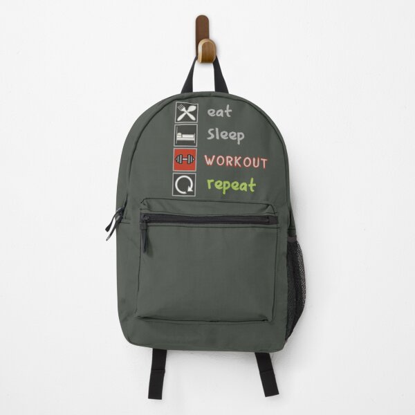 Item preview, Eat Sleep Workout Repeat army green designed and sold by ViewerEqualsPhoton.