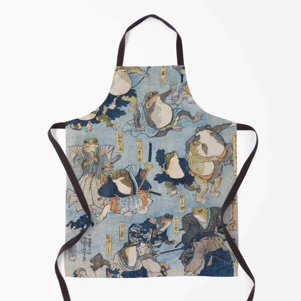 Item preview, Famous heroes of the Kabuki stage played by Frogs - Utagawa Kuniyoshi designed and sold by NineVi.