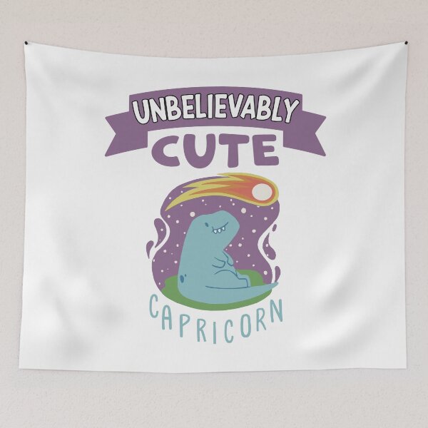 Item preview, Unbelievably Cute Capricorn Zodiac Sign Horoscope Cute Dino designed and sold by RJ-Art.