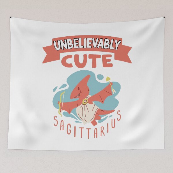 Item preview, Unbelievably Cute Sagittarius Zodiac Sign Horoscope Dino designed and sold by RJ-Art.