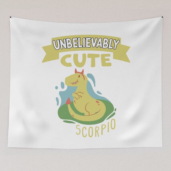 Item preview, Unbelievably Cute Scorpio Zodiac Sign Horoscope Cute Dino designed and sold by RJ-Art.