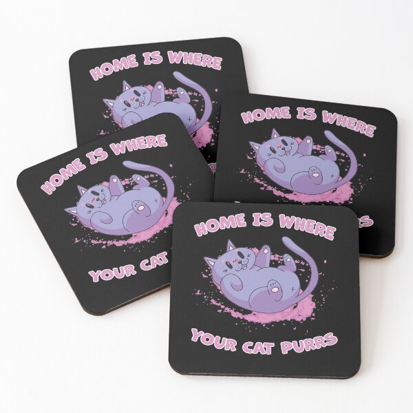 Item preview, Home Is Where Your Cat Purrs Purr Kitty Cute Cat Lover  designed and sold by RJ-Art.