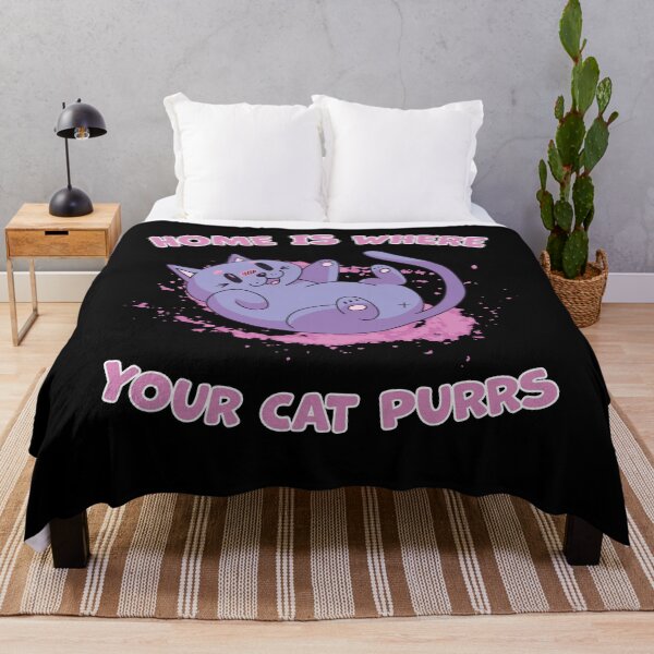 Item preview, Home Is Where Your Cat Purrs Purr Kitty Cute Cat Lover  designed and sold by RJ-Art.