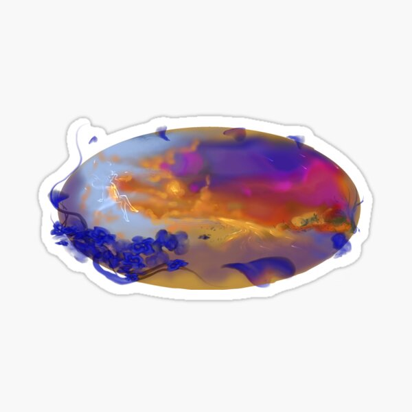 The Stars Call (Blue Transparency) Sticker