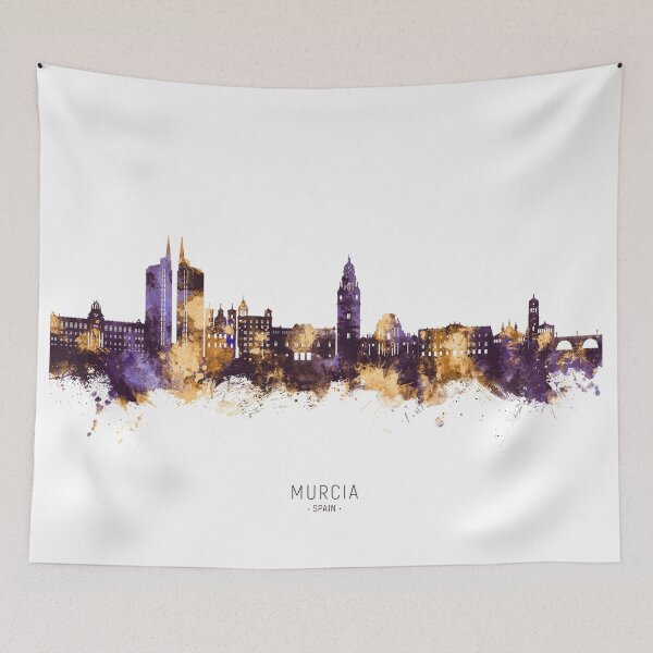 Item preview, Murcia Spain Skyline designed and sold by ArtPrints.