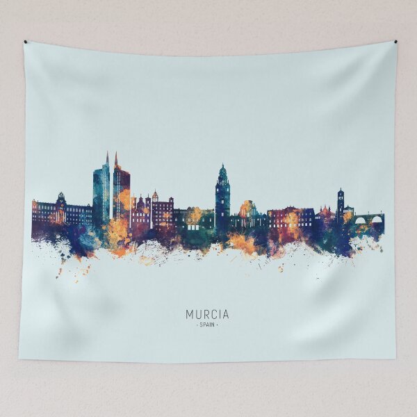 Item preview, Murcia Spain Skyline designed and sold by ArtPrints.