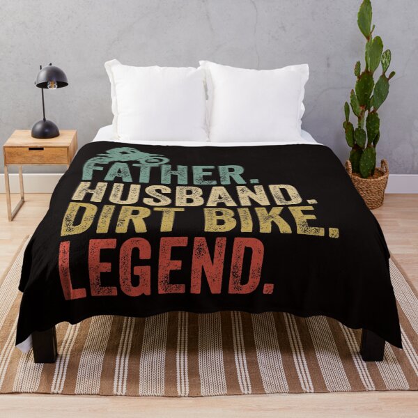 Item preview, Father Husband Dirt bike Legend funny retro motorcycle dad gift designed and sold by Majesticoo.