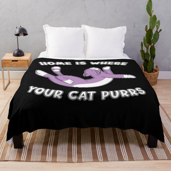 Item preview, Home Is Where Your Cat Purrs Purr Kitty Cute Cat Lover  designed and sold by RJ-Art.