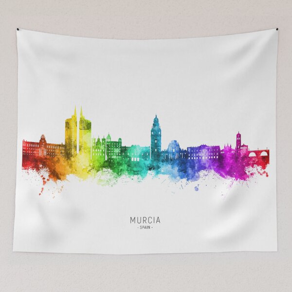 Item preview, Murcia Spain Skyline designed and sold by ArtPrints.