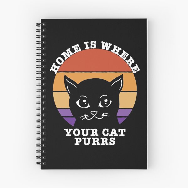 Artikelvorschau, Zuhause ist, wo Ihre Katze schnurrt Purr Kitty Cute Cat Lover Retro entworfen und verkauft von RJ-Art.