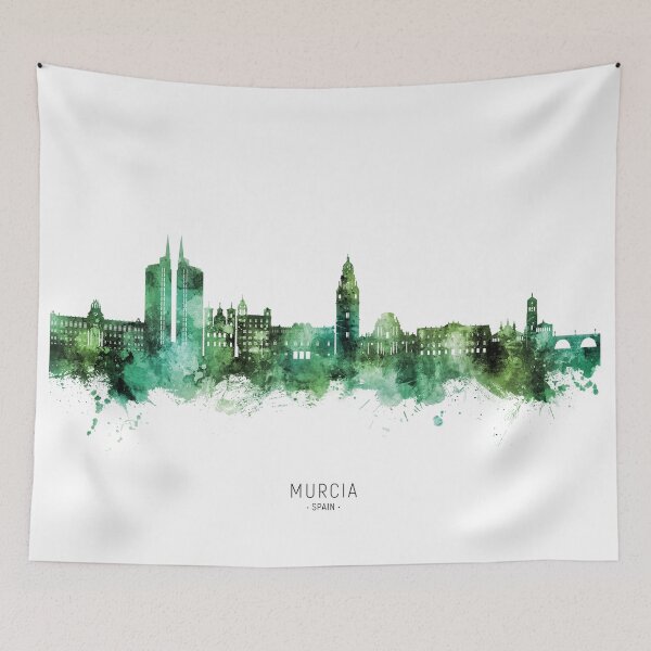 Item preview, Murcia Spain Skyline designed and sold by ArtPrints.