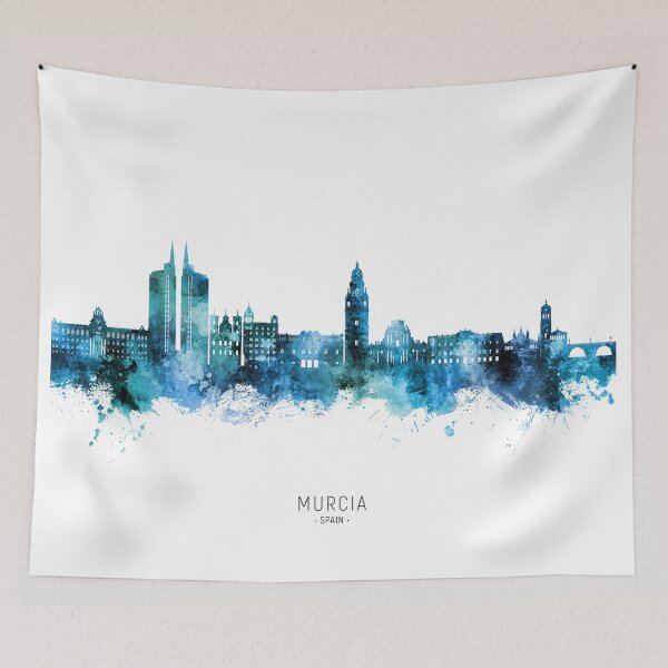 Item preview, Murcia Spain Skyline designed and sold by ArtPrints.