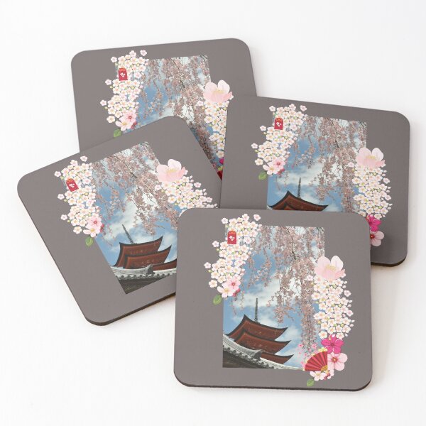 Item preview, Cherry Blossom Woodblock Tee designed and sold by Cheeky Popp.