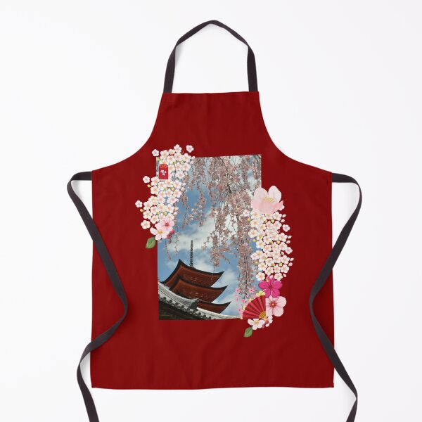 Item preview, Cherry Blossom Woodblock Tee designed and sold by Cheeky Popp.