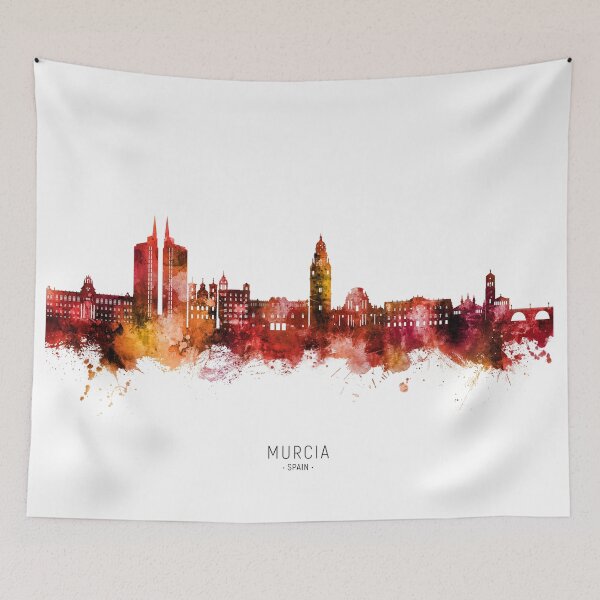 Item preview, Murcia Spain Skyline designed and sold by ArtPrints.