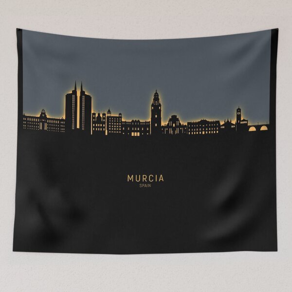 Item preview, Murcia Spain Skyline designed and sold by ArtPrints.