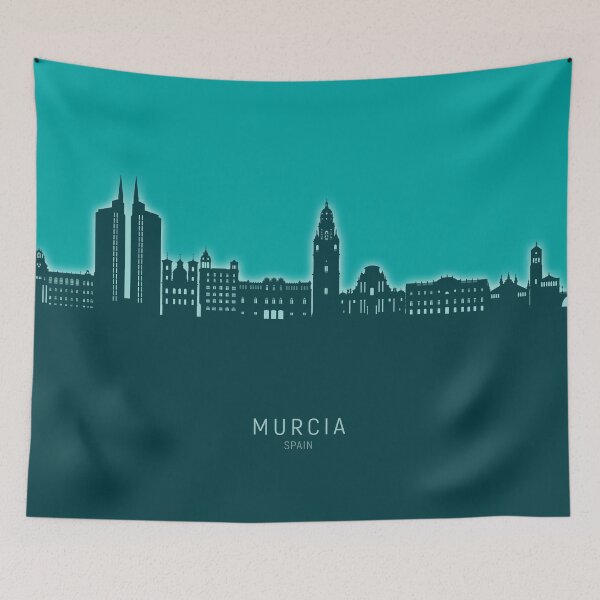Item preview, Murcia Spain Skyline designed and sold by ArtPrints.