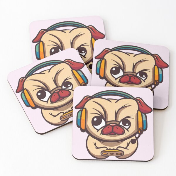 Item preview, Cute gamer pug designed and sold by Sovik Goswami.