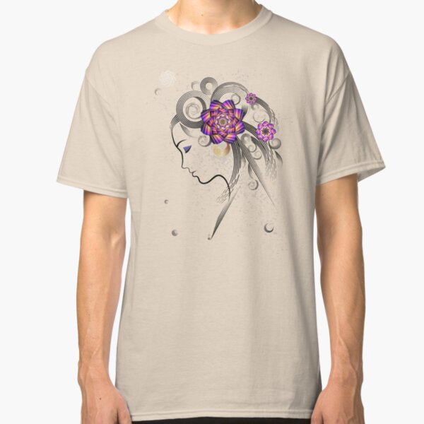 Woman with flowers Classic T-Shirt