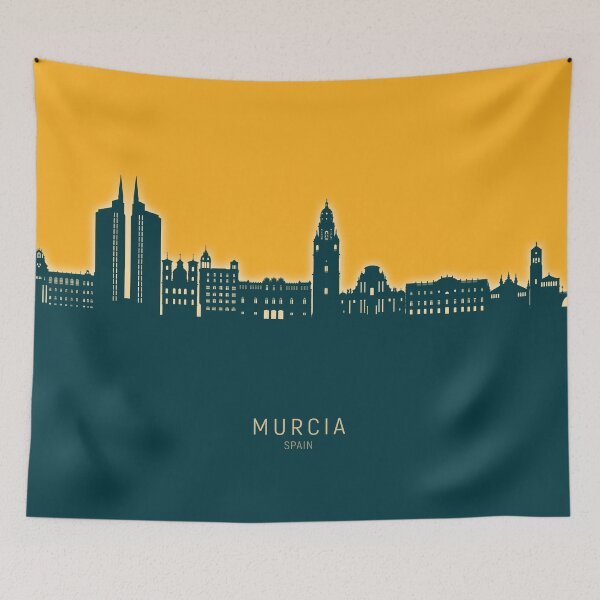 Item preview, Murcia Spain Skyline designed and sold by ArtPrints.