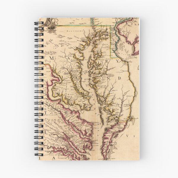 Item preview, Vintage Map of The Chesapeake Bay (1719) designed and sold by BravuraMedia.