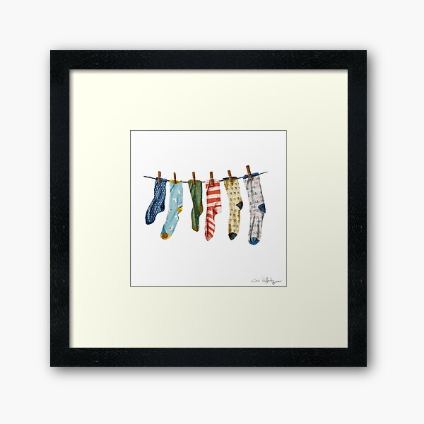 I like Him. He Has Nice Socks. Framed Art Print
