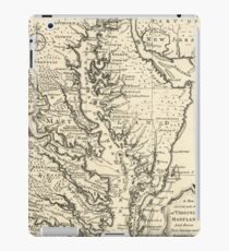 Vintage Map of The Chesapeake Bay (1752) iPad Case/Skin