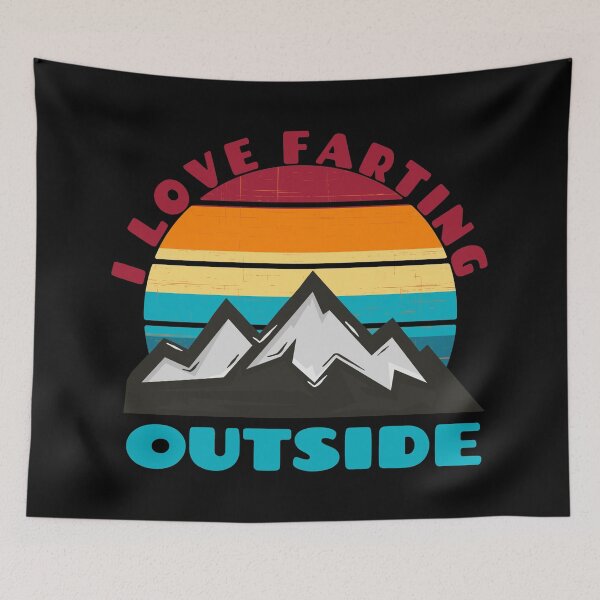 Item preview, I Love Farting Outside Sun and Mountains designed and sold by Dubbra.