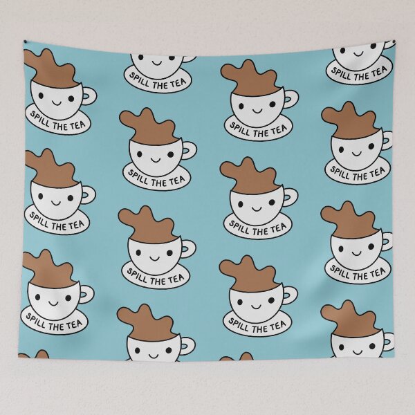 Item preview, cute spill the tea - cup of tea designed and sold by smileyfriend.